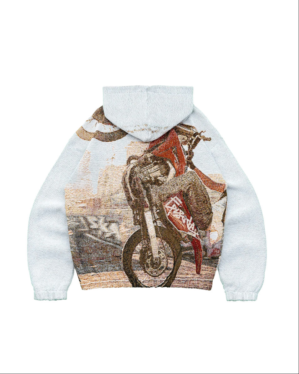 Motorcycle Tapestry Hoodie